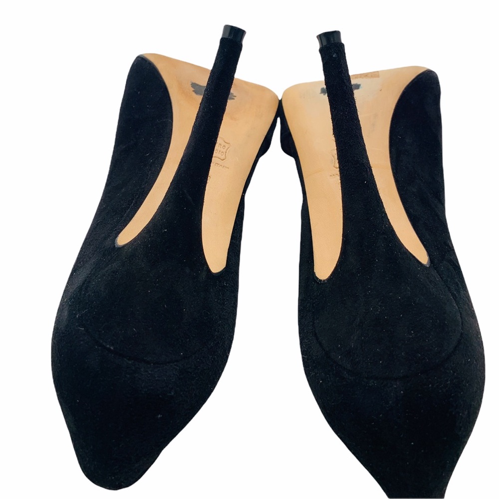 Alexa Wagner D’orsay Suede Black Stiletto Heels 9 - Picture 13 of 15
